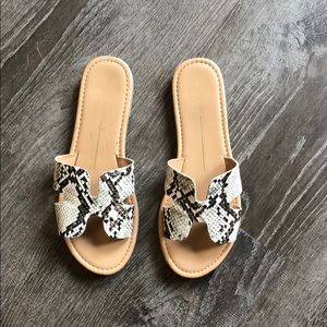 Snakeskin sandals